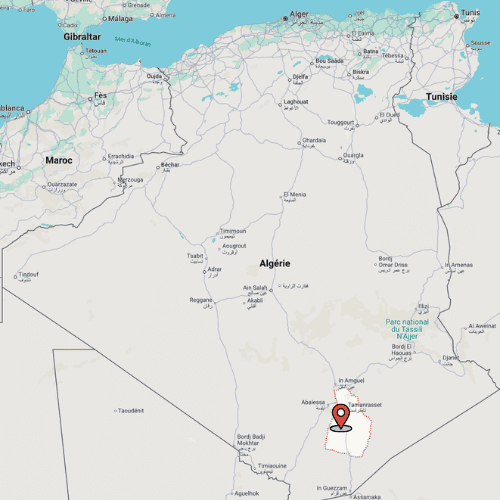 Tamanrasset MAP Où se trouve Tamanrasset ?